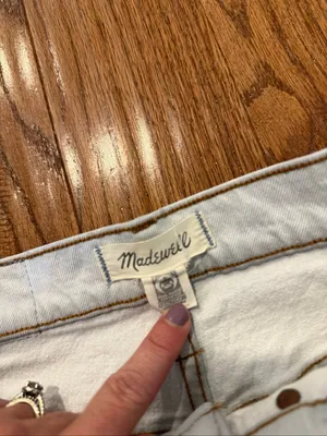 Madewell the perfect vintage wide leg crop Jean light wash size 27 thumbnail 5