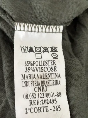 Maria Valentina Dark Olive Green Crinkle Fabric asymmetrical size small one slee thumbnail 6