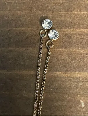 Cubic Zirconia adjustable slide tennis bracelet thumbnail 4