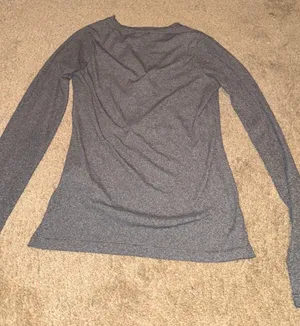 Athleta Gray Long-Sleeve Henley Top - Women XS thumbnail 4