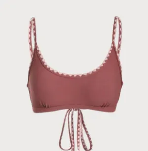 BERLOOK Tie Back Scoop Bikini Top ONLY 68 Red Size M thumbnail 6