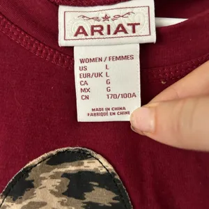 Ariat Ladies Jungle Queen Red Long Sleeve Top Size Size Large Soft Comfort thumbnail 9