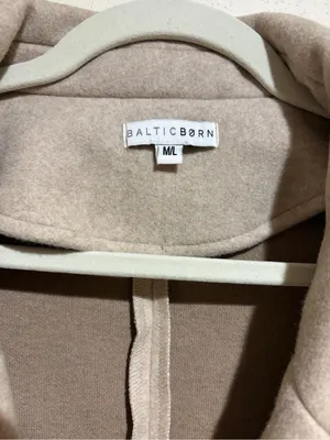 Baltic Born Anderson Double Breasted Long Coat Natural Size M/L thumbnail 8