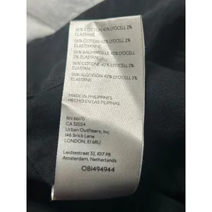 Maeve Anthropologie Black Crop Utility‎ Kick Flare Pants Size 6 High Rise thumbnail 8