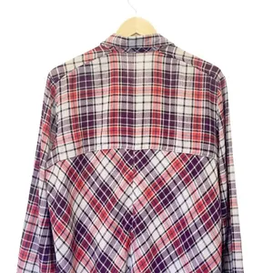 Free People Stitch Detail Plaid Boho Western Snap Shirt in Ash Combo Size Medium thumbnail 6