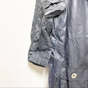 Michael Kors Steel Blue Raincoat thumbnail 3