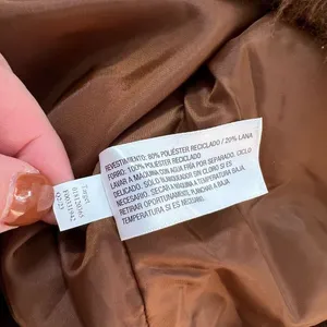 A New Day Brown Two Button Spread Collar Lined Furry Jacket Size Small thumbnail 10