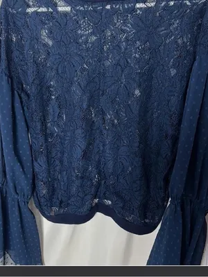 Free People Something Like Love Top size XS / SP. Navy blue. thumbnail 5