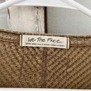 We The Free Tops Free People Women's We The Free Coraline Thermal Camel Tan‎ XS thumbnail 5