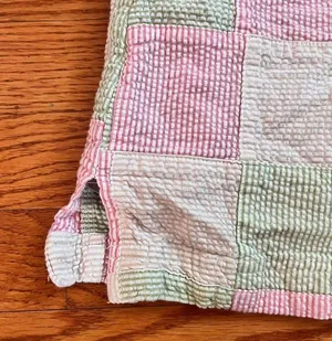 Izod Golf Plaid White Pink Green Seersucker Women's size 6 Skort Skirt thumbnail 3