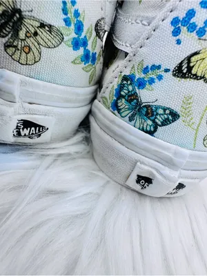 Vans Sk8-Hi Butterfly Floral High Top Sneakers Women’s 6.5 / Men’s 5 thumbnail 8
