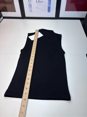 Zara Modal Cotton Blend Black Sleeveless Tank Top NWT Size M thumbnail 8