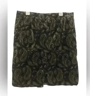 Vintage Tommy Hilfiger Velvet Paisley Skirt Size 14 thumbnail 2