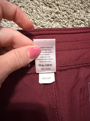 Figs Women's Burgundy Livingston Straight Leg Scrub Pants XXL thumbnail 6