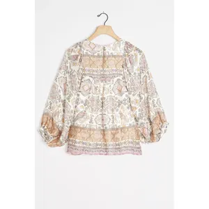 Anthropologie Flora Silk Blouse Size Small $158 thumbnail 3