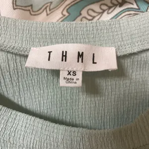 THML Green Puff Sleeve Blouse with Peter Pan Collar thumbnail 3