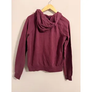 PINK Victoria's Secret Hoodie Women Medium Maroon‎ Full Zip Graphic Sweatshirt thumbnail 4