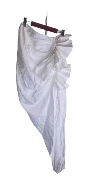OHM White Asymmetric Ruffle Skirt Size L thumbnail 1