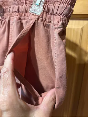 Thread & Supply drawstring jogger pants dusty pink rose women’s L thumbnail 3