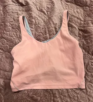 Guess Blush Pink Racerback Sports Bra Top thumbnail 1