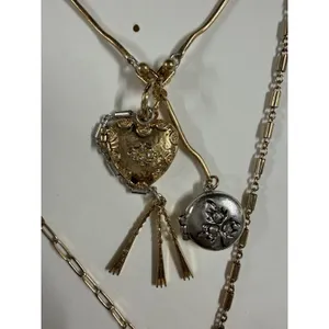 Zara Heart Locket Charm Pendant Gold Chain Fairy Festival‎ Necklace thumbnail 2