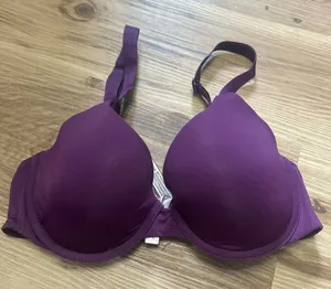 Victoria’s Secret 34C t-shirt lightly lined purple Demi bra thumbnail 1