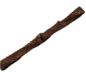 Women's‎ 3 Tone Brown Weaved Belt 90s Y2K Boho Western Chic Trendy Casual 45" thumbnail 1