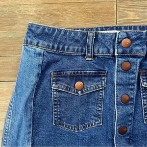 Madewell Straight Denim Mini Skirt: Pieced Edition thumbnail 6