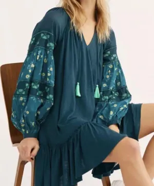 NWT FP Jade Combo Mix It Up Tunic Top / Dress $128 NWT in M; S; XS thumbnail 4