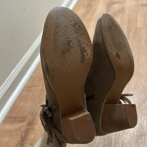 SIMPLY EMMA | Women's Taryn Tan Suede Fringe Ankle Bootie, Size 7‎ thumbnail 4