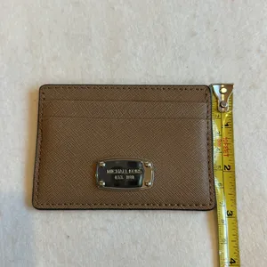 NWOT Michael Kors credit card holder, leather card sleeve thumbnail 4