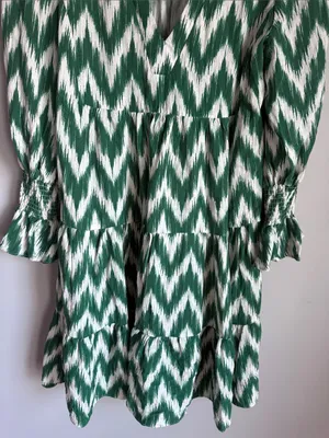 TUCKERNUCK Pomander Place green IKAT Kenzo Dress Small thumbnail 6