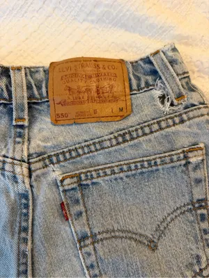 Levi's Vintage Light Wash High-Rise Cutoff Denim Shorts thumbnail 6