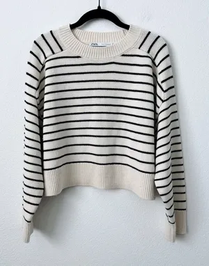 ZARA Striped Sweater thumbnail 1