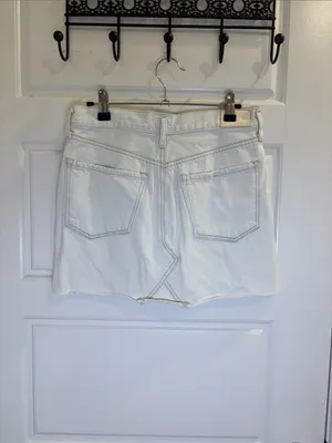 Citizens of Humanity Premium Vintage White Denim Mini Skirt Size 25 thumbnail 3