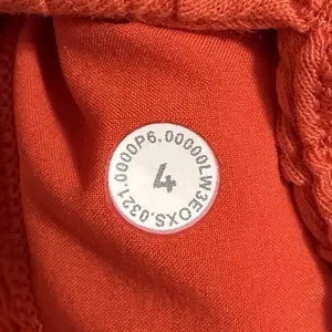 Lululemon‎ Textured V-Neck Pullover Sweater Orange Size 4 LW3EOXS High-Low Hem thumbnail 7