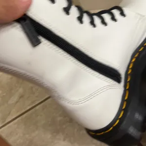 Dr Martens‎ Jadon White Leather Platform Combat Boots Side Zip 8-Eye US 7 lady thumbnail 9