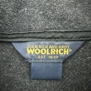 Vintage Woolrich Wool Vest Charcoal Gray Outdoor Travel USA Women's Large thumbnail 4