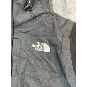 The North Face HyVent Jacket Womens Grey Black Hooded Waterproof Coat M thumbnail 2