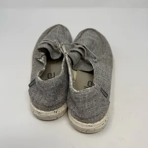 Hey Dude Grey Wendy Linen Slip-On Shoes Size Women’s 7 thumbnail 4