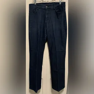 NYDJ Straight Leg Dark Wash Denim Jeans With Lift Tuck Technology thumbnail 2