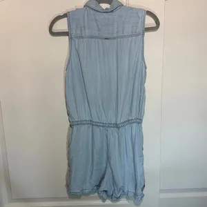 Prana Weekend Escape Romper‎ Women's Vintage Blue Tencel Lyocell Chambray Small thumbnail 4