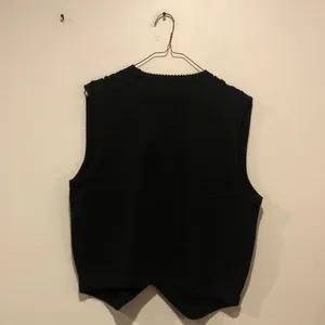 Koret Vintage Black Knit Wool Sweater Vest thumbnail 5