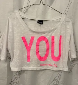Cropped graphic tee White Size M thumbnail 1