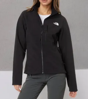 The North Face Women’s WindWall Softshell Jacket Black Zip Up Size Small thumbnail 1