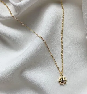 Gold Anise Star Dainty Necklace thumbnail 2