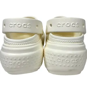 Crocs Stomp Platform Clog Women 9 Chalk Off-White Chunky Lug Sole‎ Y2K Gorpcore thumbnail 5
