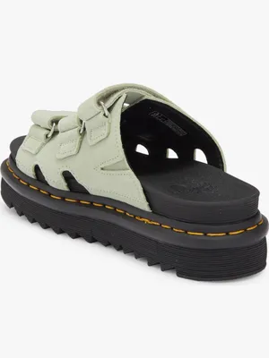 Dr. Martens Raine Sage Green Suede Platform Slide Sandals Size 8 NIB thumbnail 4