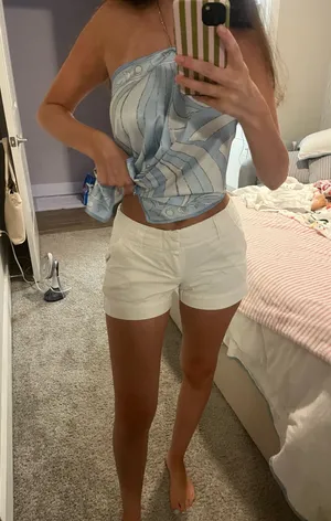 J.Crew White Chino Shorts thumbnail 1