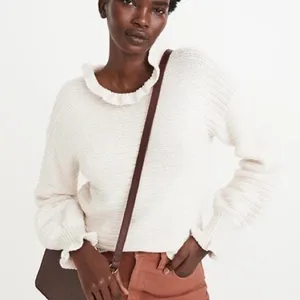 Madewell Ruffle Sweater thumbnail 1